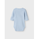 NAME IT Bega Langærmet Body - Subdued Blue