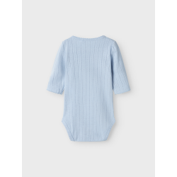 NAME IT Bega Langærmet Body - Subdued Blue