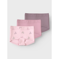 NAME IT Tights 3P Barely Pink Bow - Barely Pink