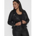 ONLY CARMAKOMA Emmy Faux Leather Biker - Sort