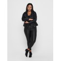 ONLY CARMAKOMA Emmy Faux Leather Biker - Sort