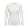 ONLY CARMAKOMA Tilde rib blonde bluse - Cloud Dancer