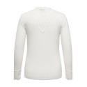 ONLY CARMAKOMA Tilde Rib Blonde Bluse - Cloud Dancer