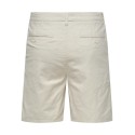 ONLY & SONS Mark 0011 Hør Shorts - Silver Lining