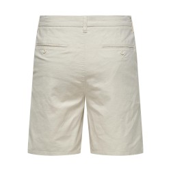 ONLY & SONS Mark 0011 Hør Shorts - Silver Lining
