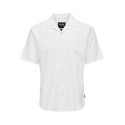 ONLY & SONS Caiden S/S Hør Skjorte - Hvid