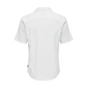 ONLY & SONS Caiden S/S Hør Skjorte - Hvid