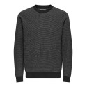ONLY & SONS Onsmorgan Reg 12 Structure Crew Knit - Navy Blazer