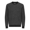 ONLY & SONS Morgan Struktur Strik Sweater - Navy Blazer