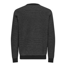 ONLY & SONS Onsmorgan Reg 12 Structure Crew Knit - Navy Blazer