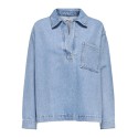 ONLY Birdie L/S Denim Skjorte - Light Blue Denim