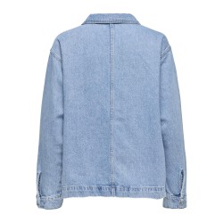 ONLY Birdie L/S Denim Skjorte - Light Blue Denim