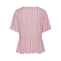 PIECES Pcalvina Kortærmet Button Down Top - Ibis Rose