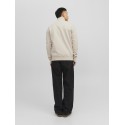 JACK & JONES Jorvesterbro Sweat Quarter Zip Hn - Moonbeam