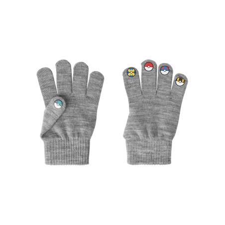NAME IT Kids Jiroko Pokemon Magic Handsker - Grey Melange