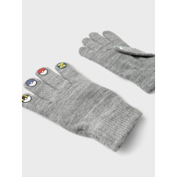 NAME IT Kids Jiroko Pokemon Magic Handsker - Grey Melange