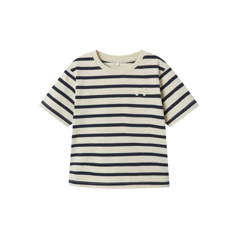 NAME IT Mini Torine S/S Top - White Swan