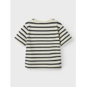 NAME IT Mini Torine S/S Top - White Swan