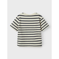 NAME IT Mini Torine S/S Top - White Swan
