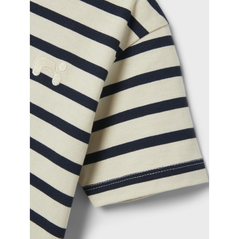 NAME IT Mini Torine S/S Top - White Swan