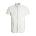 JACK & JONES Junior Hør S/S Skjorte - White