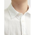 JACK & JONES Junior Hør S/S Skjorte - White