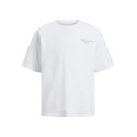 JACK & JONES Junior Noho Ryg Grafisk T-shirt - Bright White