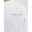 JACK & JONES Junior Noho Ryg Grafisk T-shirt - Bright White