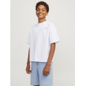 JACK & JONES Junior Noho Ryg Grafisk T-shirt - Bright White