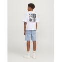 JACK & JONES Junior Noho Ryg Grafisk T-shirt - Bright White