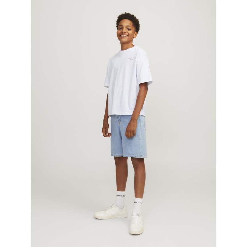 JACK & JONES Junior Noho Ryg Grafisk T-shirt - Bright White