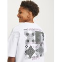 JACK & JONES Junior Noho Ryg Grafisk T-shirt - Bright White