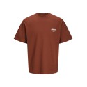 JACK & JONES Junior Noho Ryg Grafisk T-shirt - Brandy Brown
