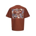 JACK & JONES Junior Noho Ryg Grafisk T-shirt - Brandy Brown