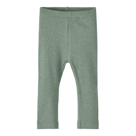 NAME IT Rib Leggings - Lily Pad