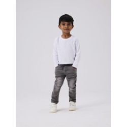 NAME IT Mini Ryan Slim Sweat Jeans - Medium Gray Denim