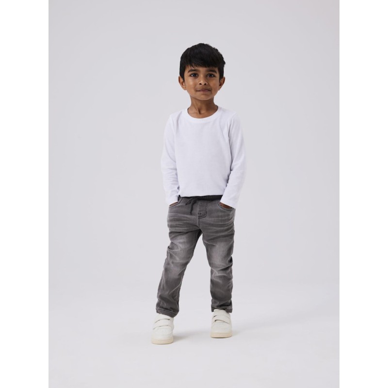 NAME IT Mini Ryan Slim Sweat Jeans - Medium Gray Denim