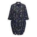 ONLY CARMAKOMA Yaya Life 3/4 Tunic Shirt Aop - Clematis Blue