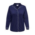 ONLY CARMAKOMA Night Time Langærmet Shirt Jrs - Naval Academy