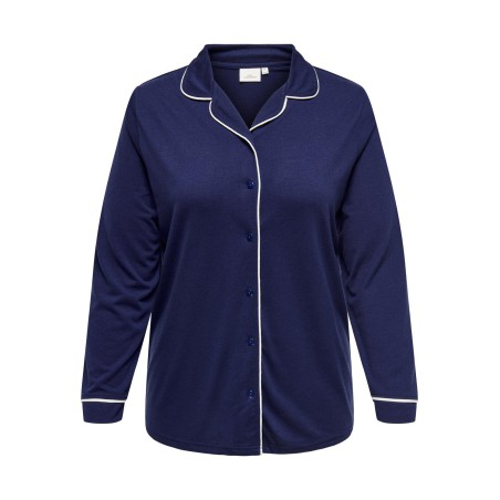 ONLY CARMAKOMA Night Time Langærmet Shirt Jrs - Naval Academy