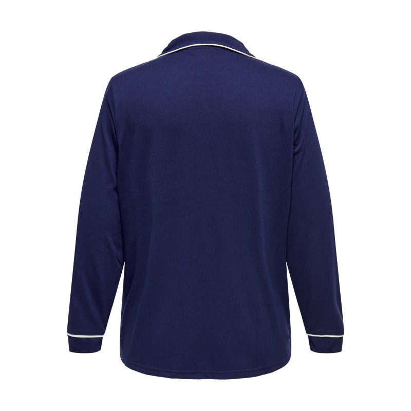 ONLY CARMAKOMA Night Time Langærmet Shirt Jrs - Naval Academy