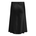 ONLY CARMAKOMA Domina Satin Calf Skirt Vævet - Sort