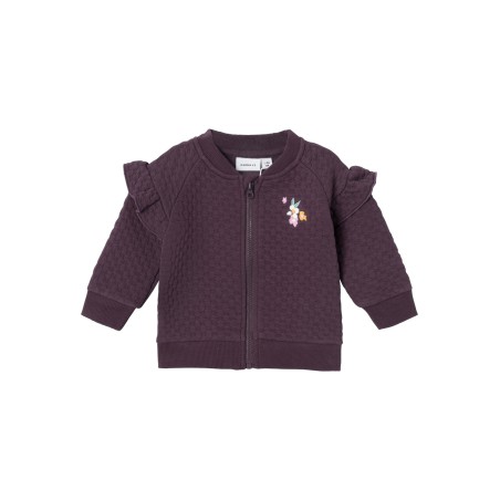 NAME IT Baby Lega Quiltet Cardigan - Plum Perfect