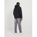 JACK & JONES Jorvesterbro Sweat Zip Hood  Pls - Sort