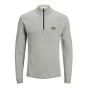 JACK & JONES Strik Polotrøje - Light Grey Melange