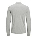 JACK & JONES Strik Polotrøje - Light Grey Melange