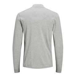 JACK & JONES Strik Polotrøje - Light Grey Melange