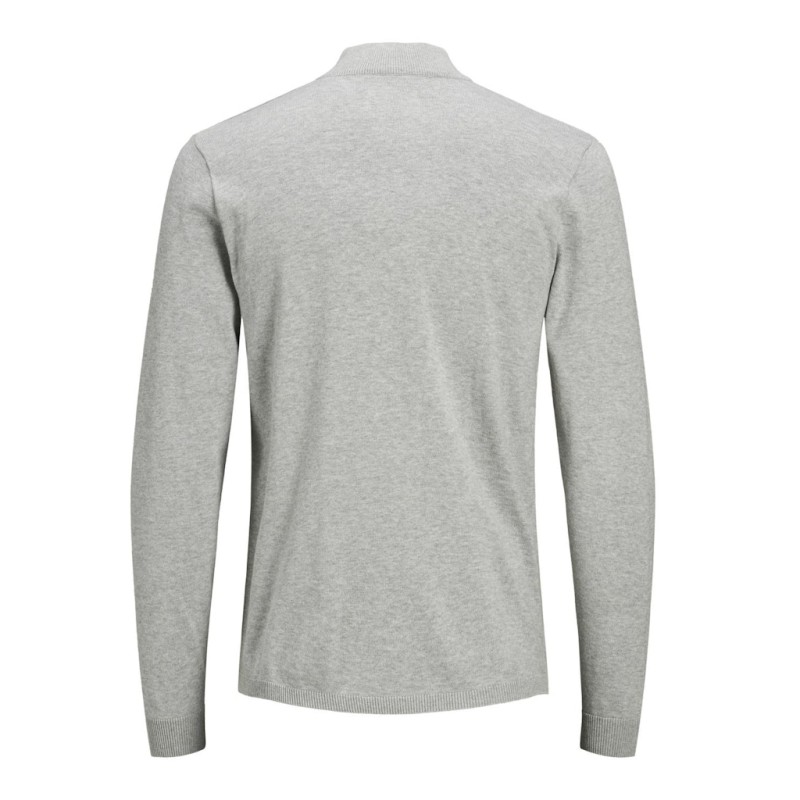 JACK & JONES Strik Polotrøje - Light Grey Melange