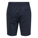 ONLY & SONS Linus Loose Hør Shorts - Dark Navy