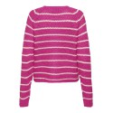 JDY Ellen L/S Ragla Strik Stribet Pullover - Rose Violet